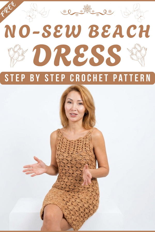 TUTORIAL No-Sew Crochet Beach Dress 7