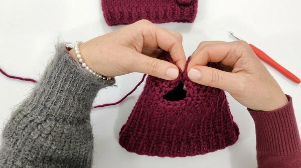 Top down crochet dog sweater 5