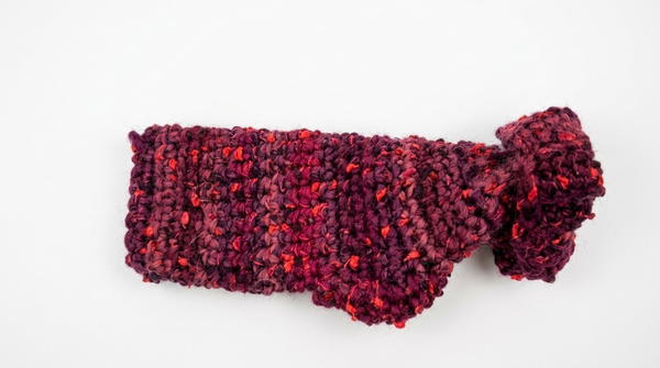 Top down crochet dog sweater 7