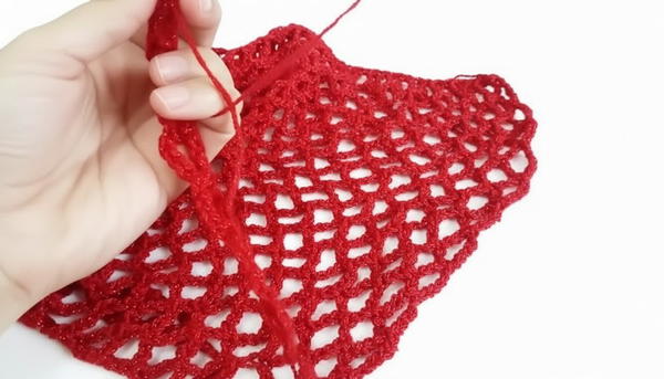 Tutorial Net Stitch Stole - Crochet 3
