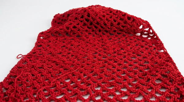 Tutorial Net Stitch Stole - Crochet 6