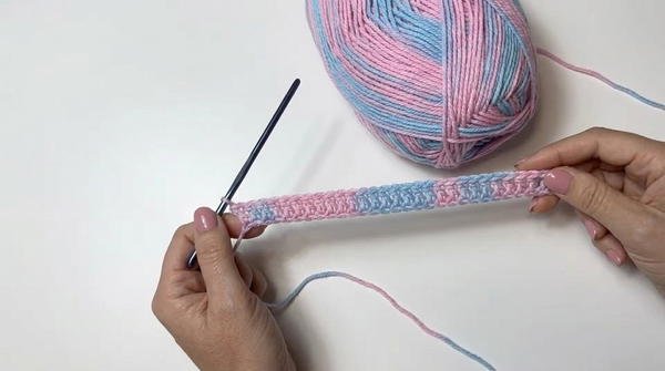 Watercolor crochet sweater 3