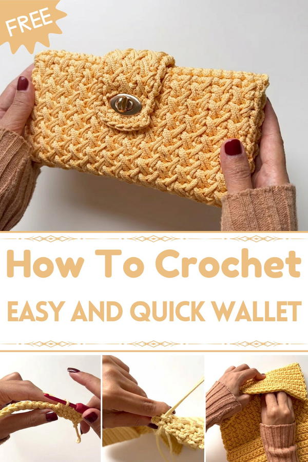 crochet Wallet Easy and Quick Step-by-Step Tutorial - Isa Wallet 1