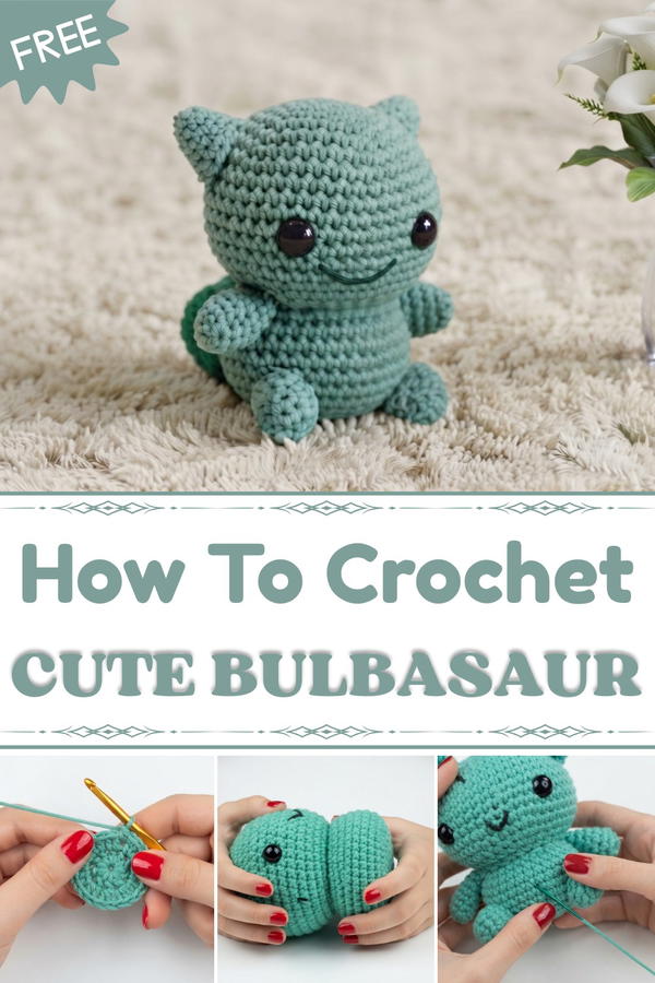 Bulbasaur Amigurumi Crochet Tutorial