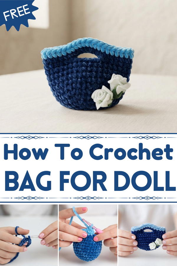 CROCHET BAG FOR DOLLS 1