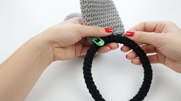 CROCHET BUNNY EARS HEADBAND FOR ADULT KIDS 8