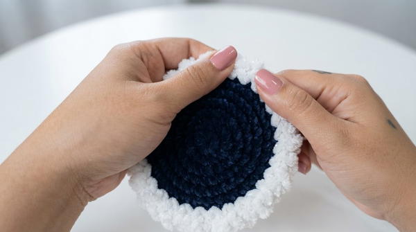 CROCHET COASTER (super easy) 6