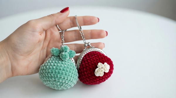 CROCHET COIN PURSE KEYCHAIN 2