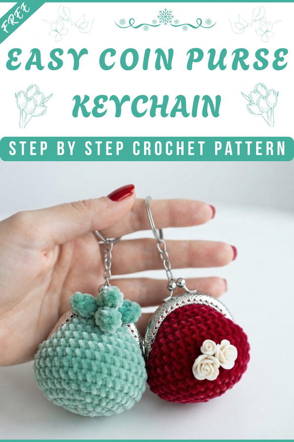 CROCHET COIN PURSE KEYCHAIN 8