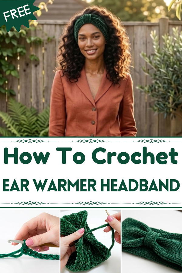 CROCHET EAR WARMER HEADBAND 1