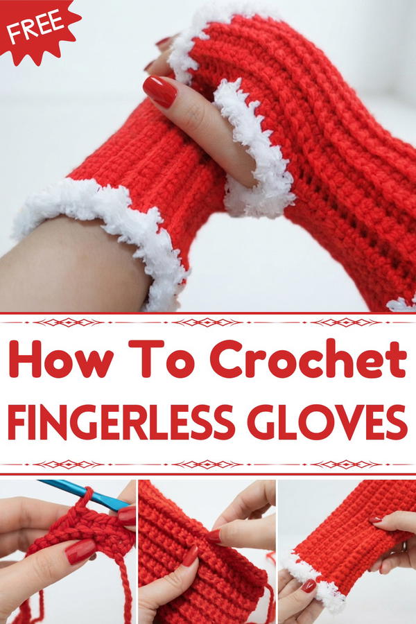 CROCHET FINGERLESS GLOVES 1