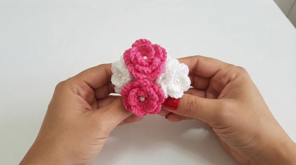 CROCHET FLOWER BOUQUET FOR DOLL 2