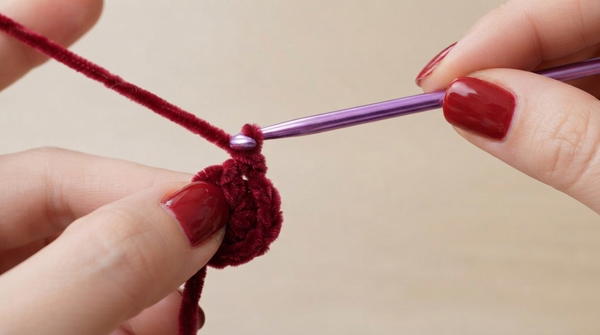 CROCHET FLOWER RING 4