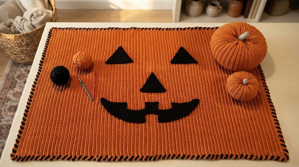 CROCHET HALLOWEEN BABY BLANKET. FREE CROCHET PATTERN 2