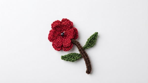 CROCHET LEAF LEAVES APPLIQUE 2