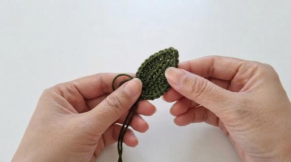 CROCHET LEAF LEAVES APPLIQUE 5
