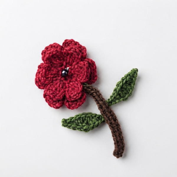 CROCHET LEAF LEAVES APPLIQUE 9