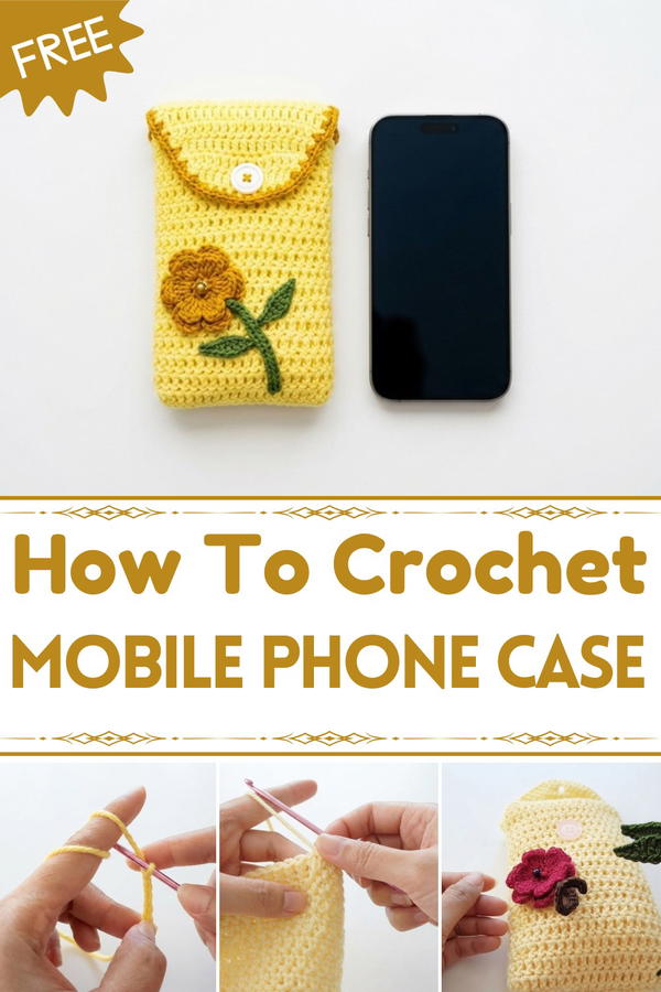 CROCHET MOBILE PHONE CASE 1