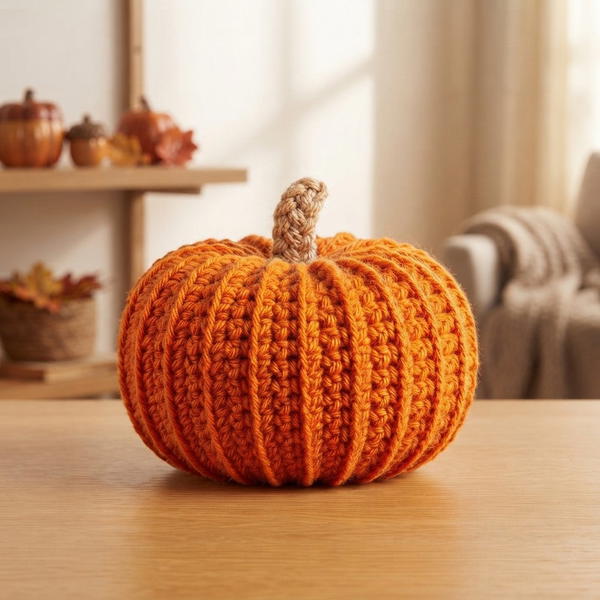 CROCHET PUMPKINS FOR HALLOWEEN AND FALL. THREE DIFFERENT SIZES 9