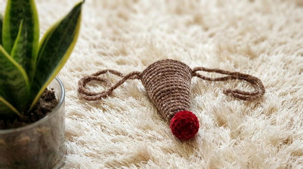 CROCHET REINDEER NOSE FOR KIDS 2