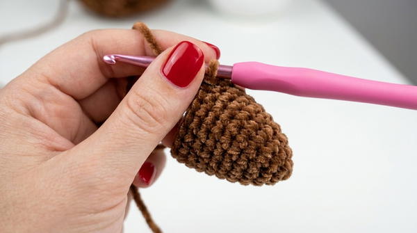 CROCHET REINDEER NOSE FOR KIDS 5