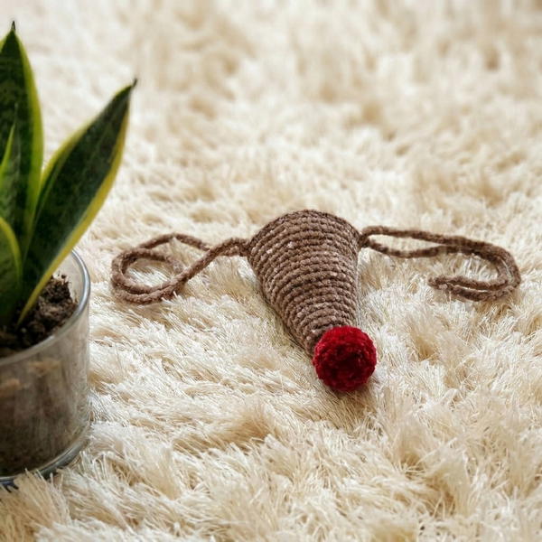 CROCHET REINDEER NOSE FOR KIDS 8