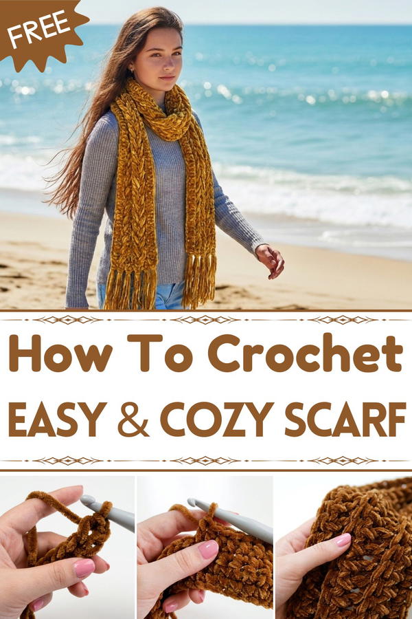 CROCHET SCARF (super easy) 1