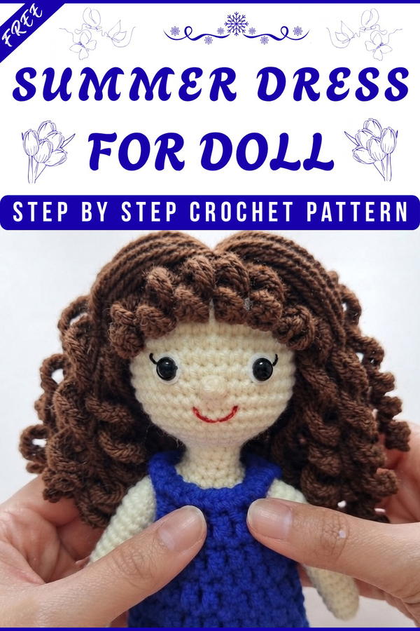 CROCHET SUMMER DRESS FOR DOLLS 8