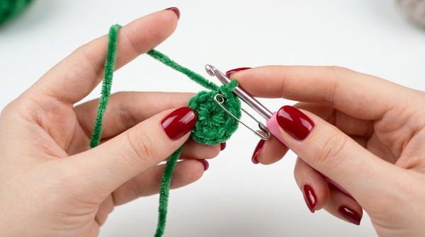 CROCHET WATERMELON COIN PURSE KEYCHAIN 3