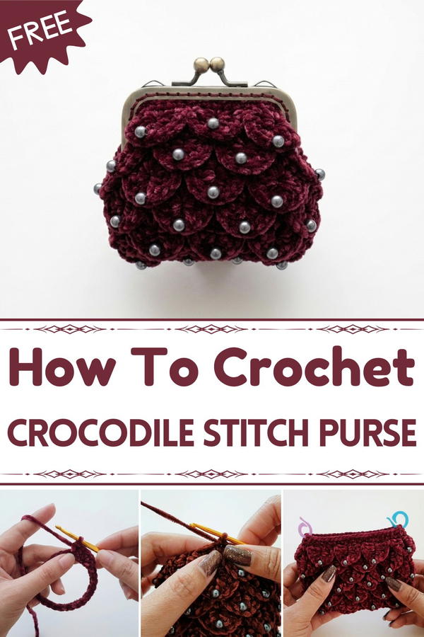 CROCODILE STITCH COIN PURSE 1