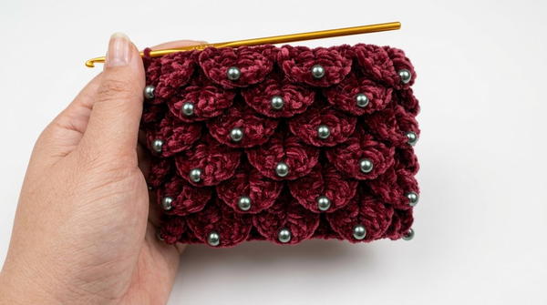 CROCODILE STITCH COIN PURSE 6