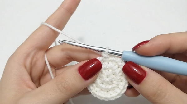 Crochet Christmas Bell Keychain, Ornament 4