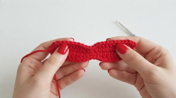 Crochet Christmas Bell Keychain, Ornament 6