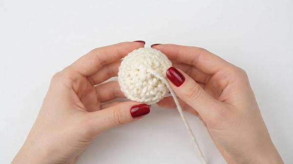 Crochet Ghost Keychain Crochet Halloween Bag Charm (4)