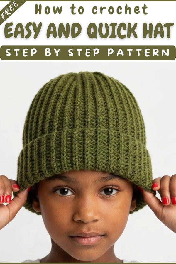 Crochet hat - easy and quick 7