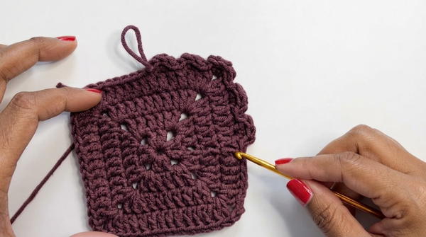 Crocheting a Biscuit-Shaped Tea Coaster 6