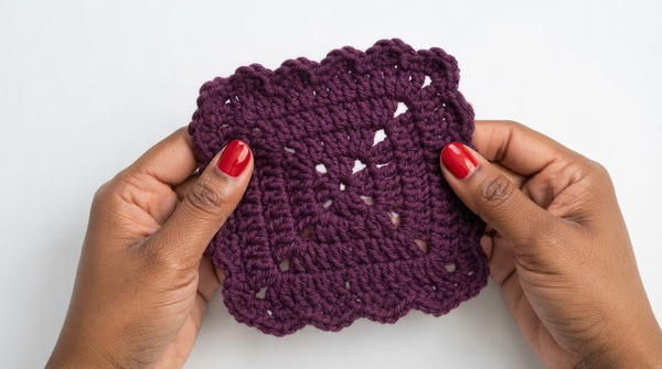 Crocheting a Biscuit-Shaped Tea Coaster 7