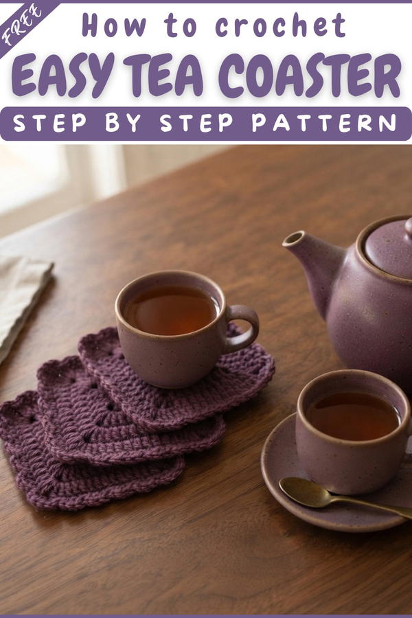 Crocheting a Biscuit-Shaped Tea Coaster 8