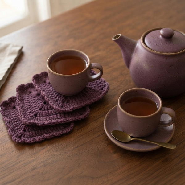 Crocheting a Biscuit-Shaped Tea Coaster 9