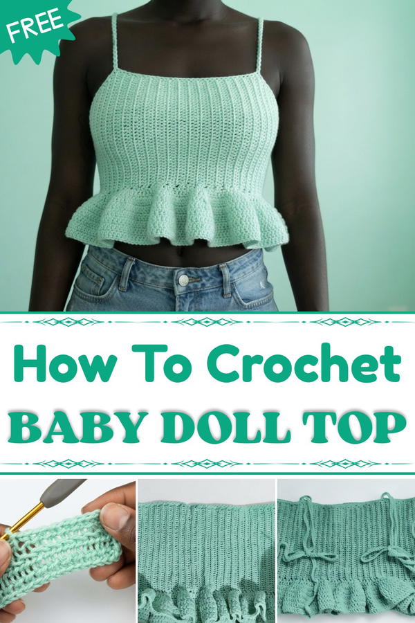 Easy Crochet baby Doll top tutorial 1