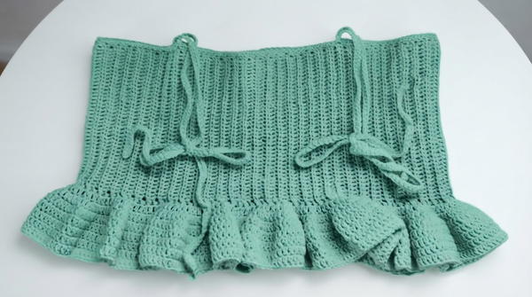 Easy Crochet baby Doll top tutorial 7