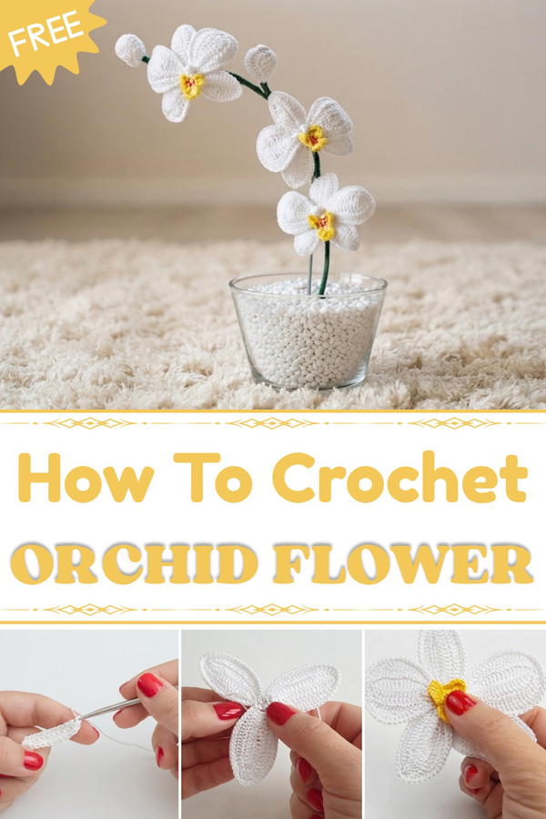 Flower Orchid Crochet Tutorial 1