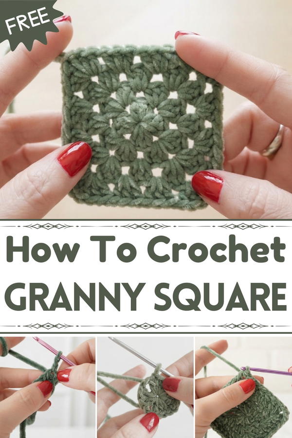 HOW TO MAKE A GRANNY SQUARE 1