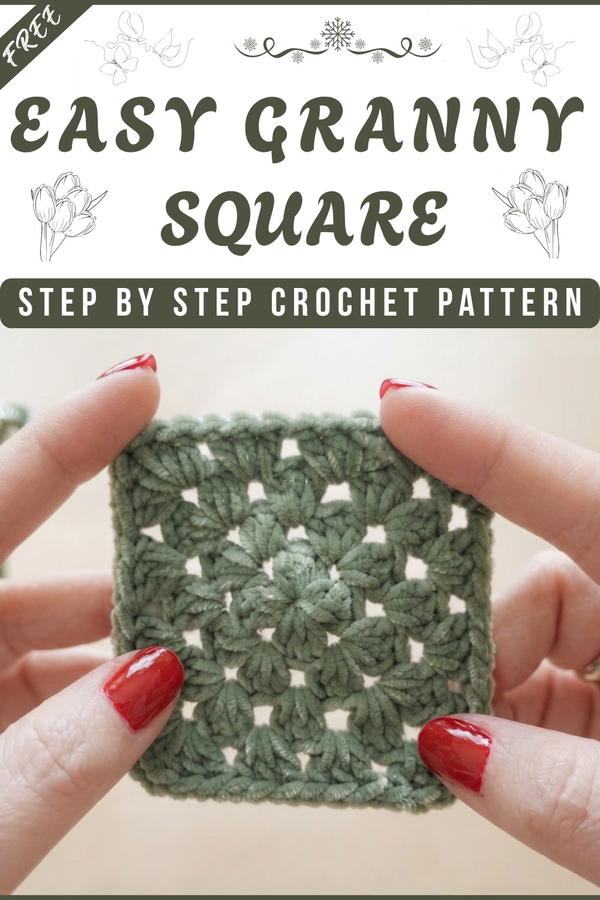HOW TO MAKE A GRANNY SQUARE 7