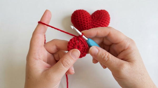 How to crochet an amigurumi heart 3D heart for VALENTINE'S DAY! 3
