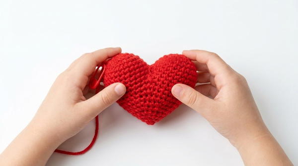 How to crochet an amigurumi heart 3D heart for VALENTINE'S DAY! 6