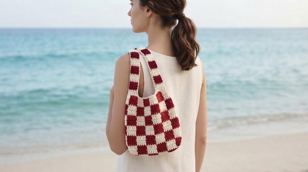 How to make a crochet mini hobo bag 2