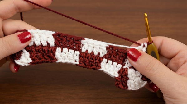 How to make a crochet mini hobo bag 4