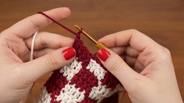 How to make a crochet mini hobo bag 5