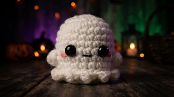 NO SEW!! HALLOWEEN IS COMING SOON!! GHOST KNITTING TUTORIAL (NO SEW) 2